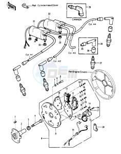 KZ 1000 C [POLICE 1000] (C1-C1A) [POLICE 1000] drawing IGNITION -- 78 C1_C1A- -