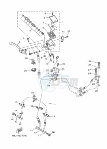 TRACER 900 GT MTT850D (B1JD) drawing FRONT MASTER CYLINDER