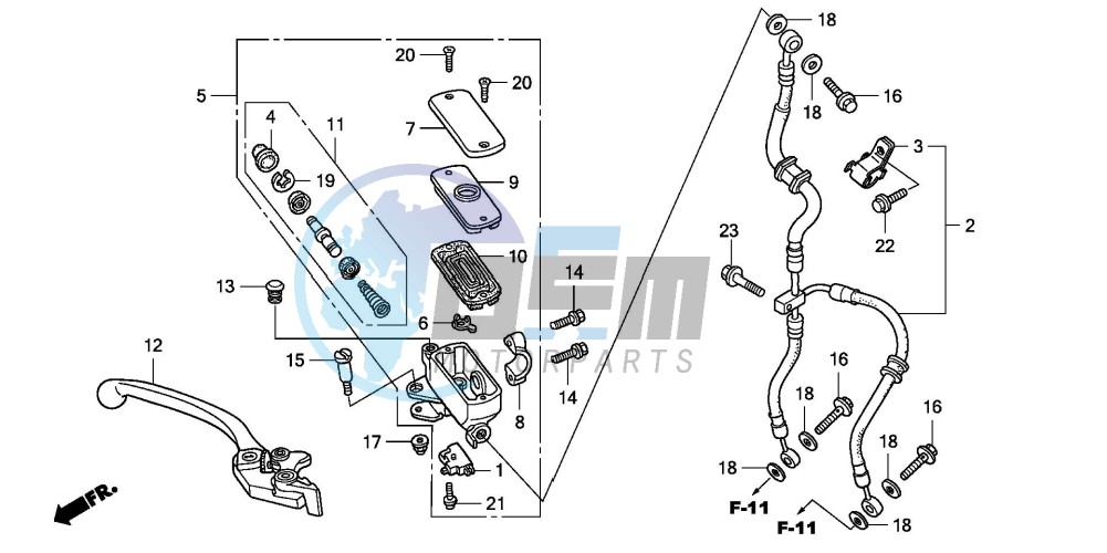 FR. BRAKE MASTER CYLINDER (CBF1000)