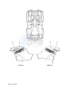 YFM550FWAD YFM5FGPB GRIZZLY 550 EPS (1HS3 1HS4) drawing GRAPHICS