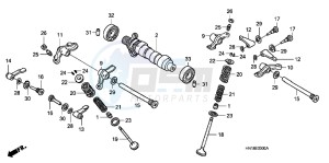 TRX400XC drawing CAMSHAFT/ VALVE