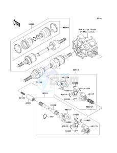 KLF 300 C [BAYOU 300 4X4] (C5-C9) [BAYOU 300 4X4] drawing DRIVE SHAFT-- FRONT- --- KLF300-C5_C6- -