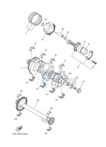 MT09A MT-09 ABS 900 (2DR3) drawing CRANKSHAFT & PISTON