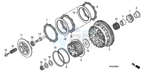 CB600FA UK - (E / MKH) drawing CLUTCH