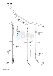 DR250 (E24) drawing HANDLEBAR