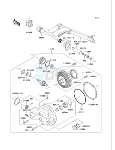 VN 750 A [VULCAN 750] (A20-A21) [VULCAN 750] drawing DRIVE SHAFT_FINAL GEAR