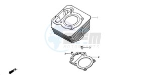 TRX200 FOURTRAX 200 drawing CYLINDER