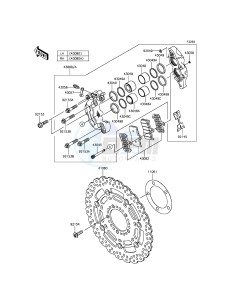 Z800 ZR800ADS FR GB XX (EU ME A(FRICA) drawing Front Brake