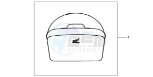 CBF600N9 France - (F / CMF) drawing TOP BOX INNERBAG