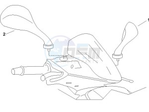 Runner 200 VXR 4t Race e3 (UK) UK drawing Mirrors