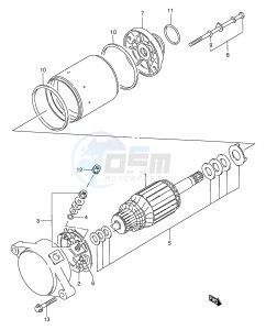 LT-F300 (E24) drawing STARTING MOTOR (MODEL X)