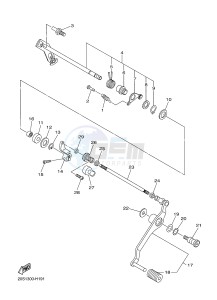 XJ6N 600 XJ6-N (NAKED) (B611 B612) drawing SHIFT SHAFT