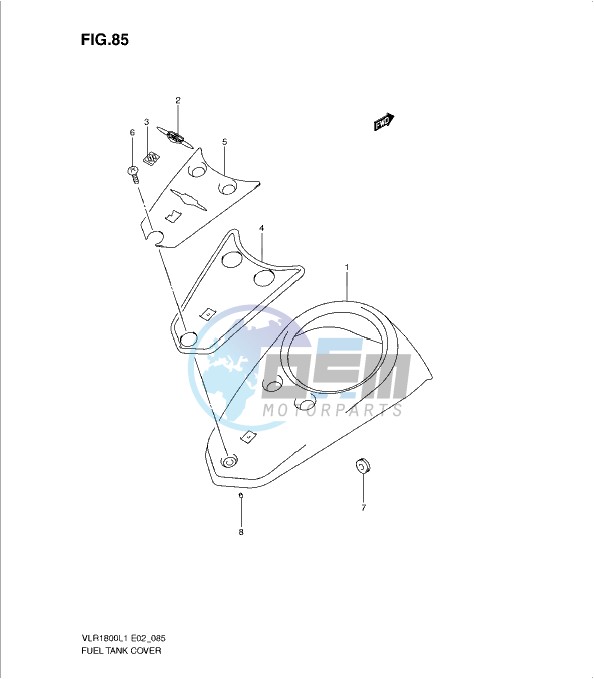 FUEL TANK COVER (VLR1800UFL1 E19)