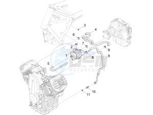 California 1400 Touring ABS 1380 drawing Blow-by system