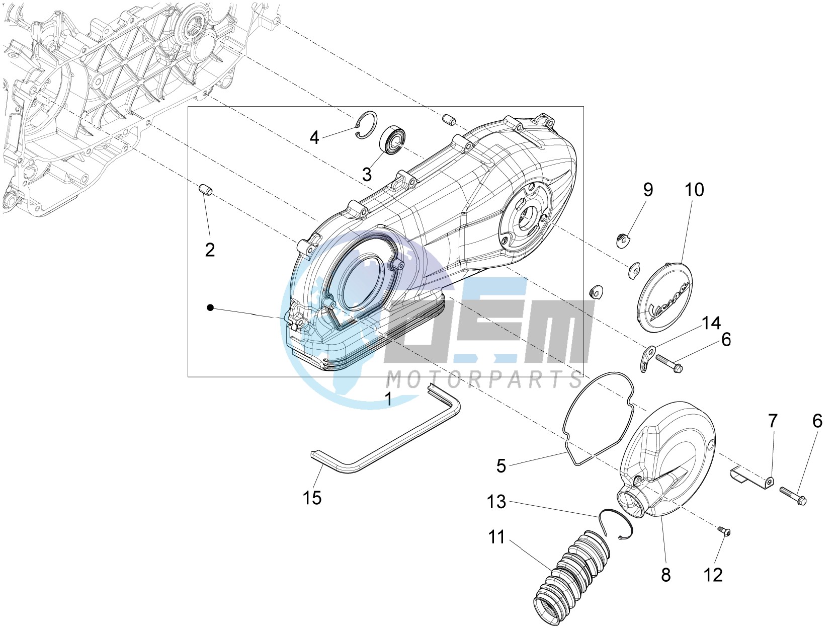 Crankcase cover - Crankcase cooling