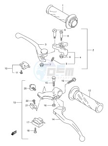 TL1000S (E2) drawing HANDLE LEVER