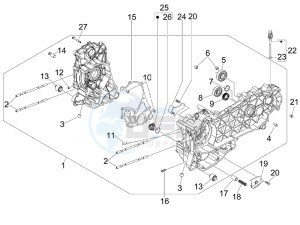 GTV 300 4T 4V ie Touring (NAFTA, APAC) (CN, USA) drawing Crankcase