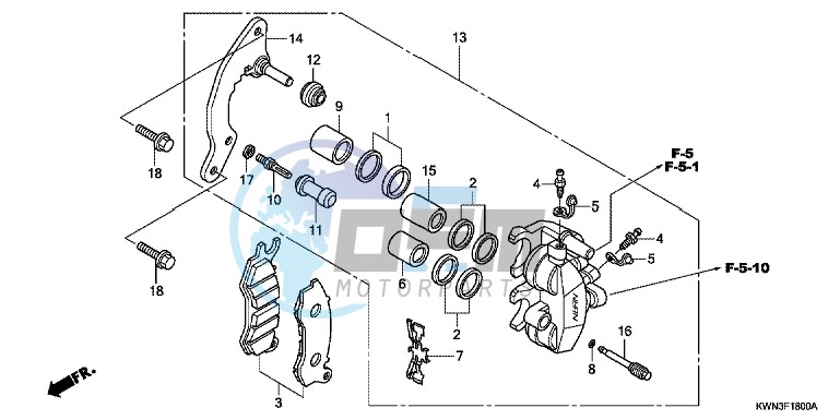 FRONT BRAKE CALIPER