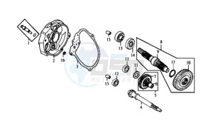 RED DEVIL 50 L6 drawing CRANKCASE - DRIVE SHAFT - CRANKCASE