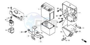 CB250 drawing BATTERY