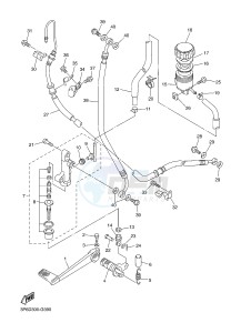 FJR1300A FJR1300-A FJR1300A ABS (B881) drawing REAR MASTER CYLINDER