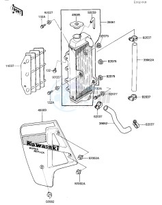 KX 125 E [KX125] (E1) [KX125] drawing RADIATOR