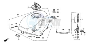 NSR75 drawing FUEL TANK