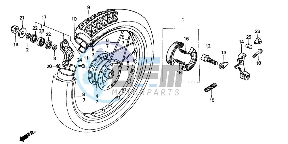 REAR WHEEL (SH50P/S)