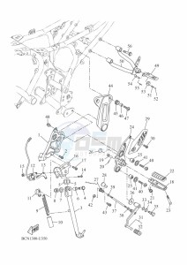 XSR700 MTM690D (BJX1) drawing STAND & FOOTREST