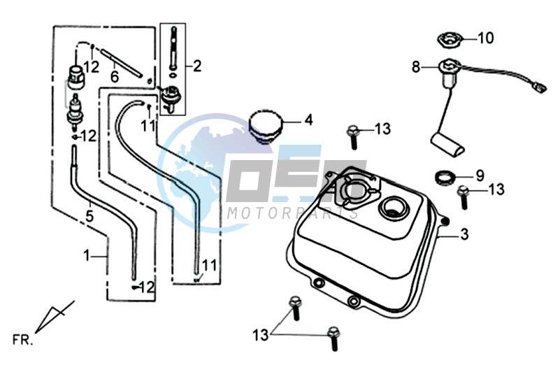 FUEL TANK - FUEL CUT