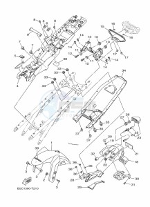 TRACER 900 GT MTT850D (B1J8) drawing FENDER