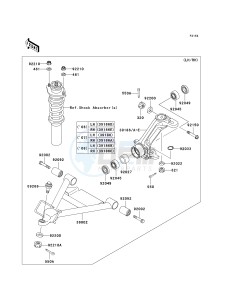 KAF 620 E [MULE 3010 4X4] (E6F-E8F) E8F drawing FRONT SUSPENSION