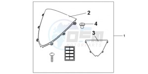 CBR1000RR9 Korea - (KO / MME SPC) drawing WINDSCREEN