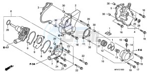 CB1000RAA France - (F / ABS CMF) drawing WATER PUMP