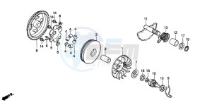 NH90 drawing DRIVE FACE/KICK STARTER