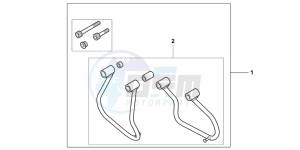 VT750SB drawing SADDLEBAG SUPPORT