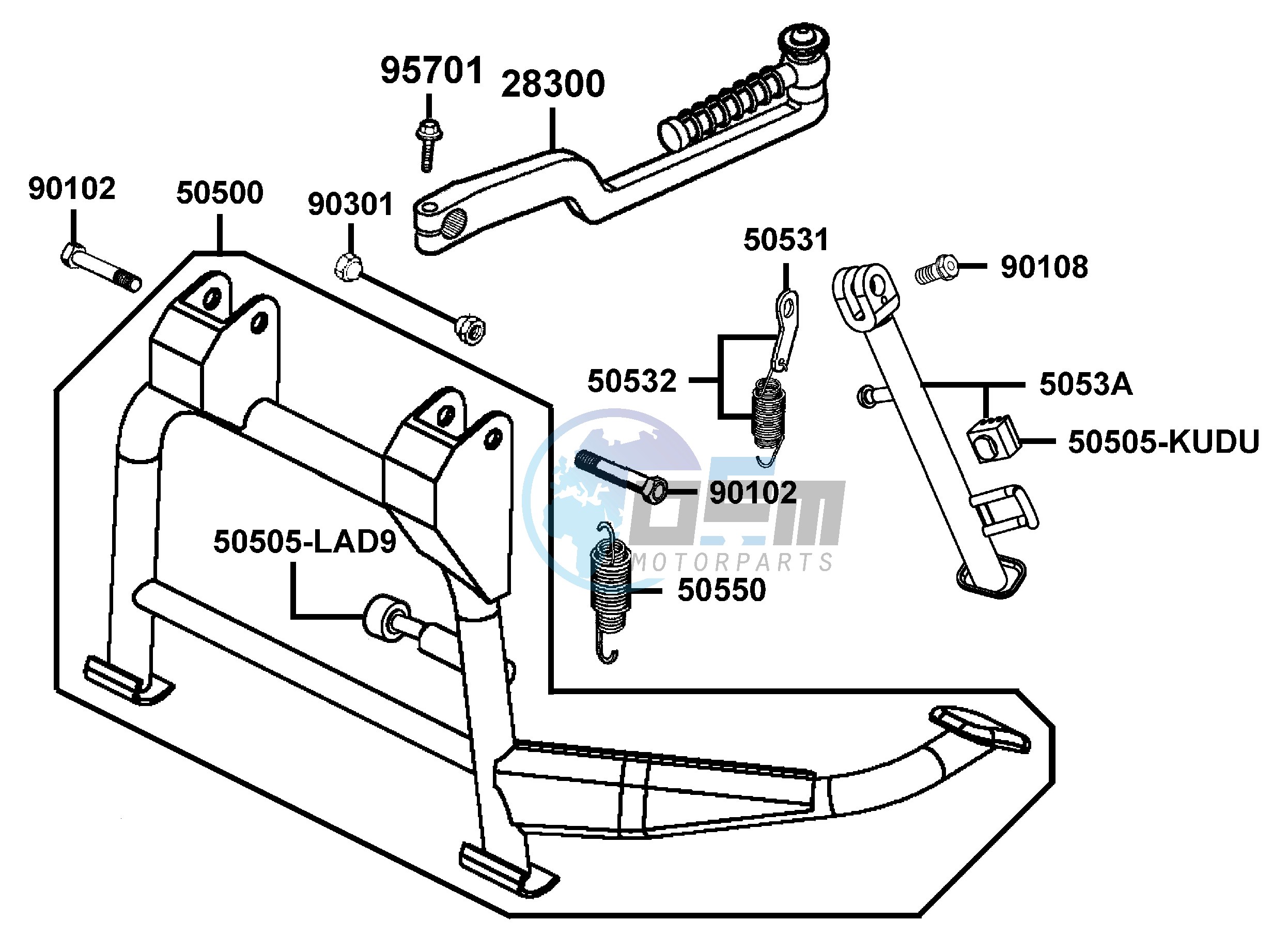 Stand - Kick Starter Arm