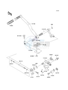 VN 1500 L [VULCAN 1500 NOMAD FI] (L5) [VULCAN 1500 NOMAD FI] drawing GEAR CHANGE MECHANISM