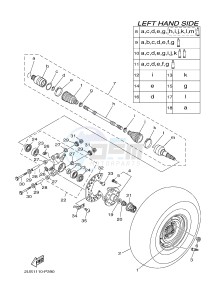 YXC700E YXC700PF VIKING VI (2US3) drawing REAR WHEEL