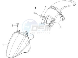 Zip 50 4T 25 Km-h (EMEA) drawing Wheel huosing - Mudguard