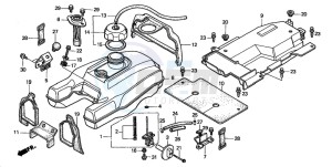 TRX450ES drawing FUEL TANK