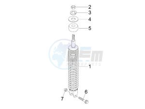 S 50 4T 2V 25 Kmh NL drawing Rear suspension - Shock absorber - s