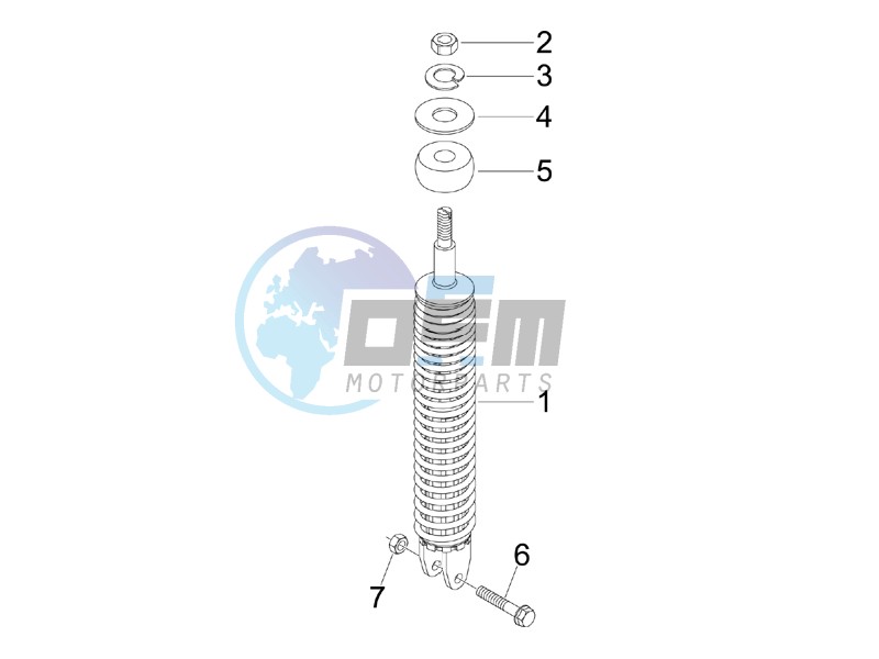 Rear suspension - Shock absorber - s