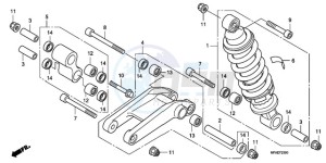 CBF1000TA UK - (E / ABS MKH) drawing REAR CUSHION