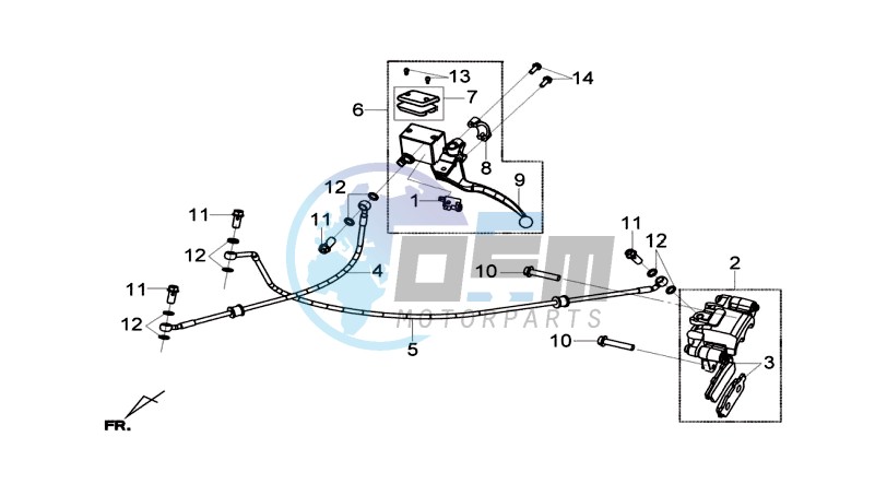 REAR BRAKE CALIPER / BRAKE MOUNT