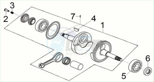 CRUISYM a 125 (LV12W3Z1-EU) (E5) (M3) drawing CRANK SHAFT