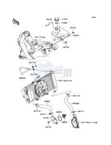 ER-6f ABS EX650DBF GB XX (EU ME A(FRICA) drawing Water Pipe