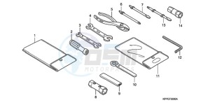 CBR125RWA France - (F / CMF WH) drawing TOOL