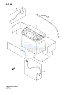 VL800 (E3-E28) VOLUSIA drawing BATTERY