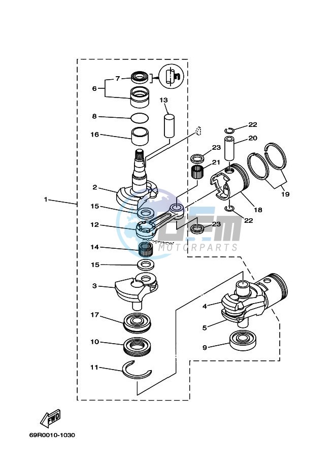 CRANKSHAFT--PISTON